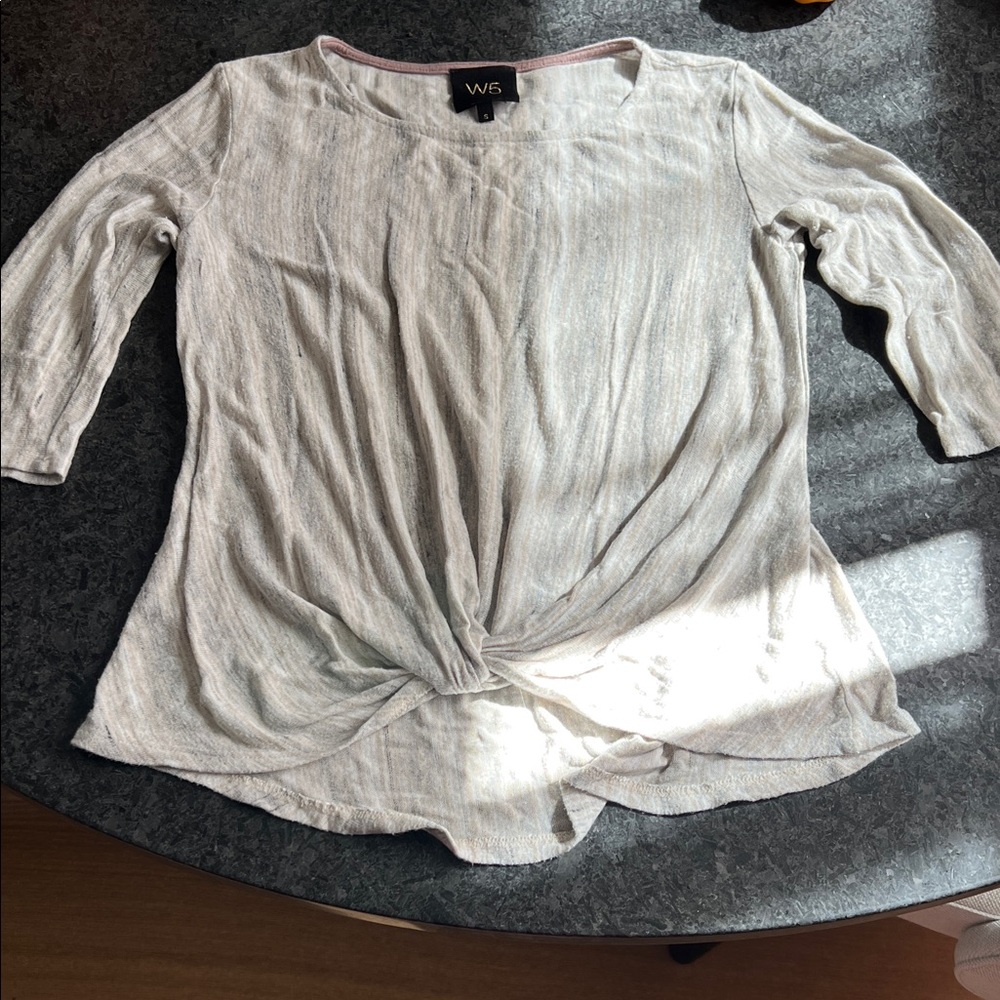 Women’s quarter sleeve tie-color blouse, Size S